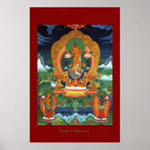 Série religiosa do poster da arte de Buddha