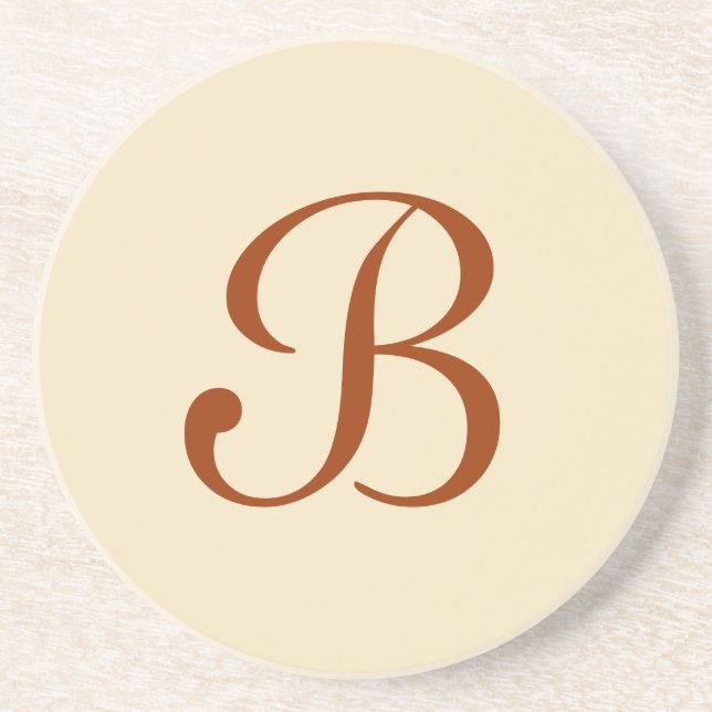 Série Sólida — porta copos Ecru e Brown (Frente)