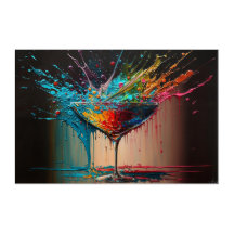 SÉRIE "Vinho e Cocktail" de abstrato