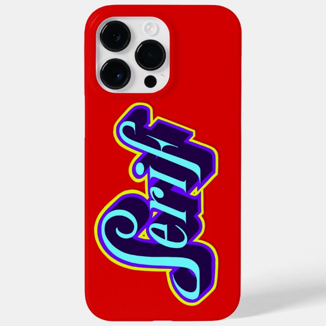Serif - Coque pour Iphone (Verso)