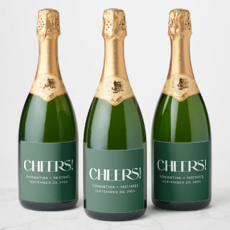 Serifa Decorativa Deep Pine para Casamento Cheers
