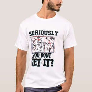 sério, você não entende a camiseta de hóquei
