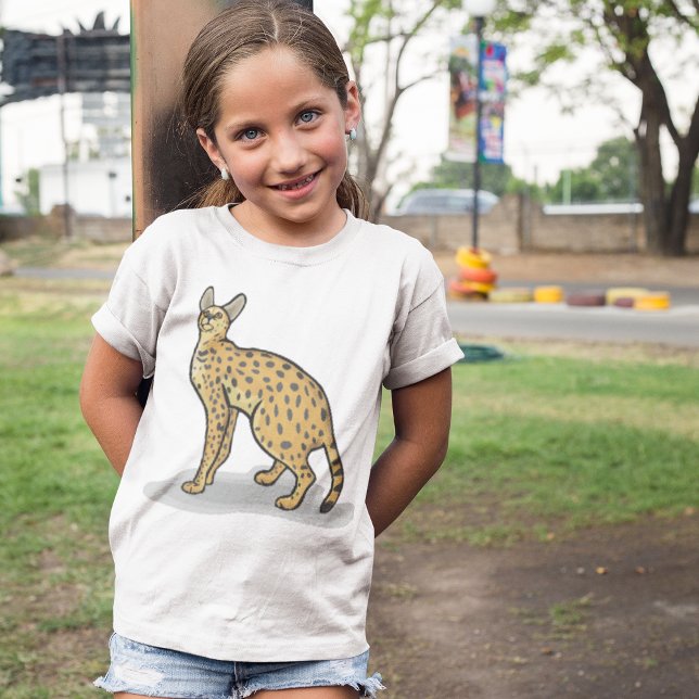 Serval Animal T-Shirt (Criador carregado)