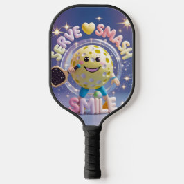 Serve. Esmaga. Sorria. - Cute Kawaii Pickleball De