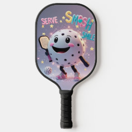 Serve. Esmaga. Sorria. - Cute Kawaii Pickleball De