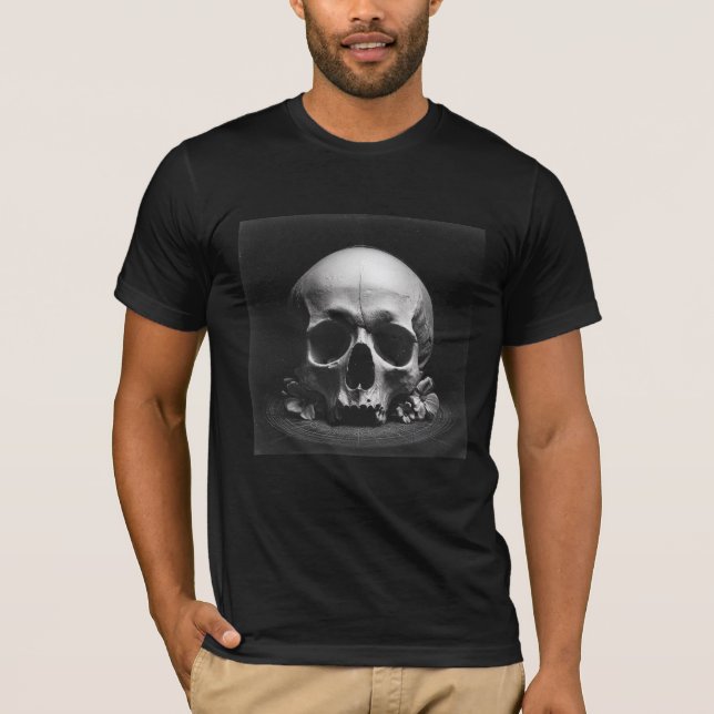 💀Served Cold — Baroque Skull Art T-Shirt (Frente)
