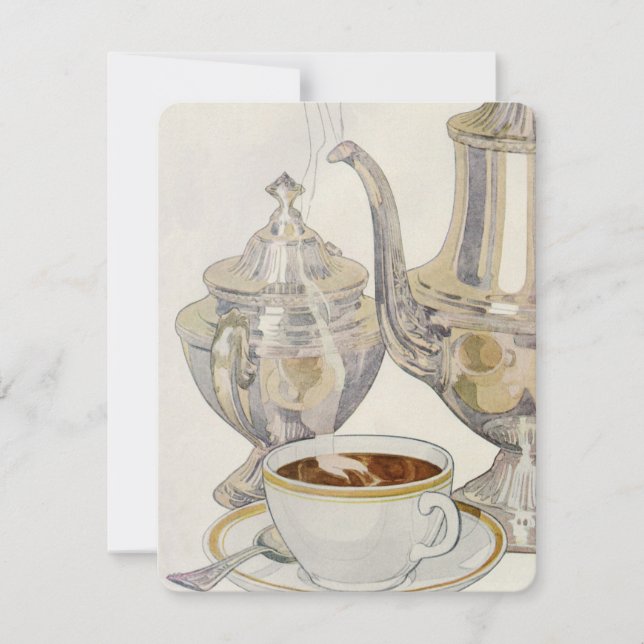 Serviço de Café Prata Vintage (Frente)