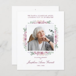 Serviço de Lembrança de Fotos Funeral Rosa