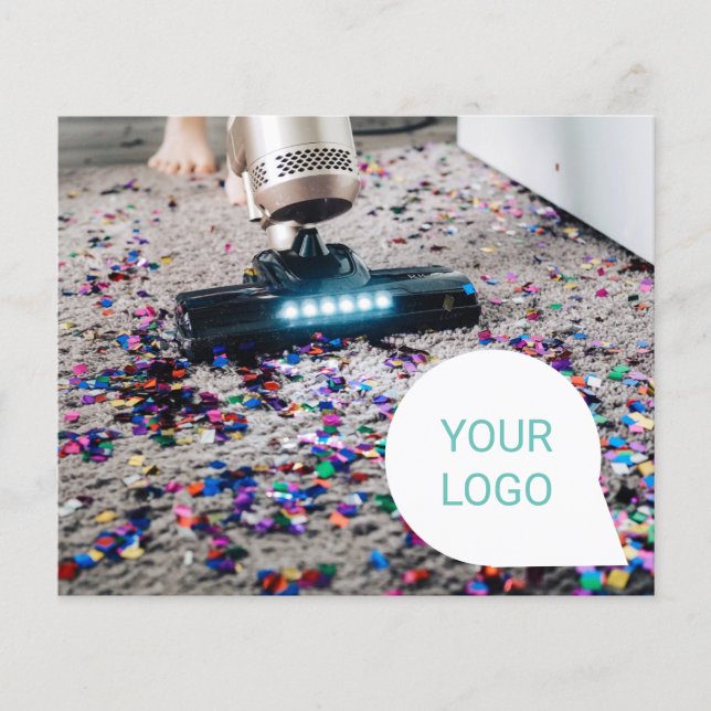 Serviço de Limpeza Folheto Simples Moderno (Frente)