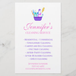 Serviço de Limpeza Fornece Folheto Comercial