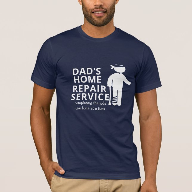 Serviço de reparação de pais Gráfico Funny T-Shirt (Frente)