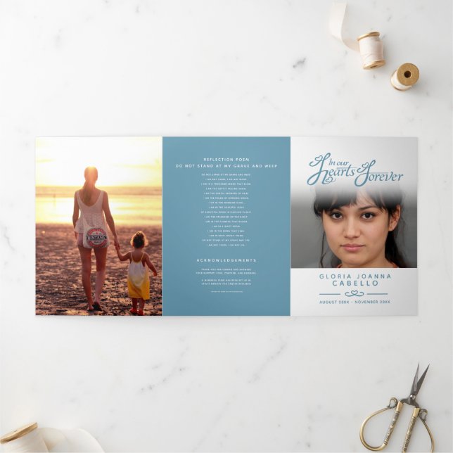 Serviço do programa funerário em nossos corações a (Fora)