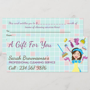 Serviço Elegante de Limpeza Azul Cor-de-Rosa, Maid