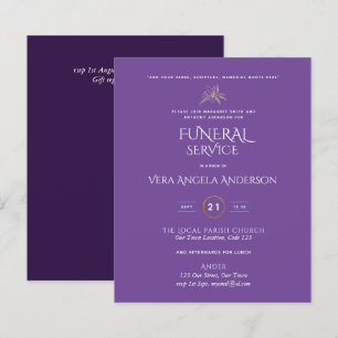 Serviço Funeral BUDGET Convide com Verso