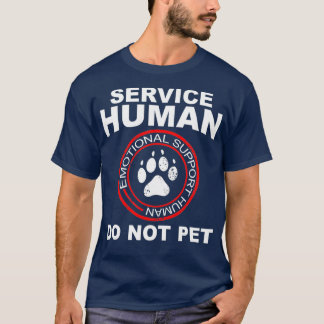 Serviço Humano de Camisa Funny Dog Proprietário Em
