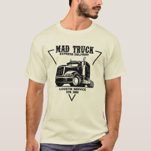 Serviço Lógico de Caminhão Louco Mens T-Shirt