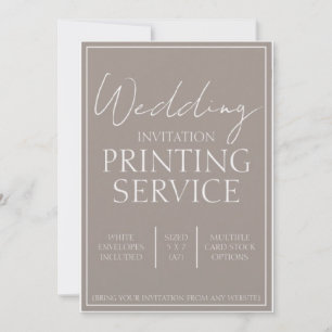 Serviços de Impressão de Convites de Casamento Per