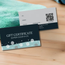 Serviços de Limpeza de Azul Escuro Mínimo Moderno