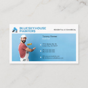 Serviços de pintura   Pintor na Cartão de visita d