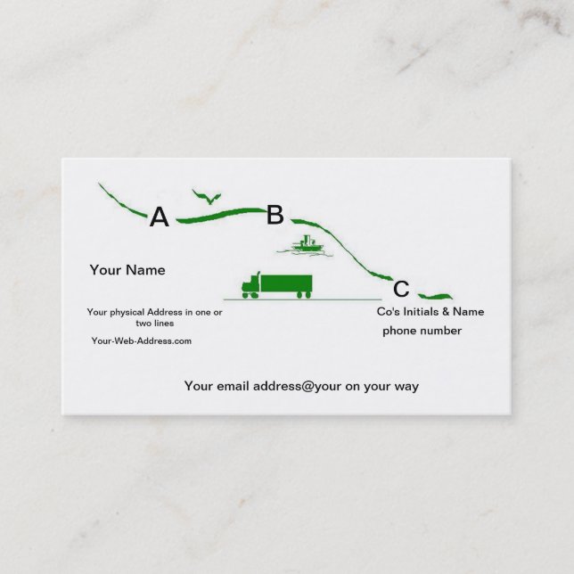 Serviços do transporte do cartão de visita (Frente)