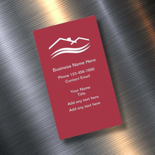 Serviços domésticos locais simples Cartões de visi (Criador carregado)