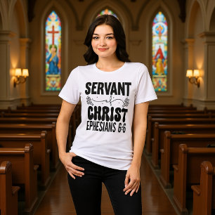 Servo de Cristo Ephesians 6:6 Camiseta de Identida