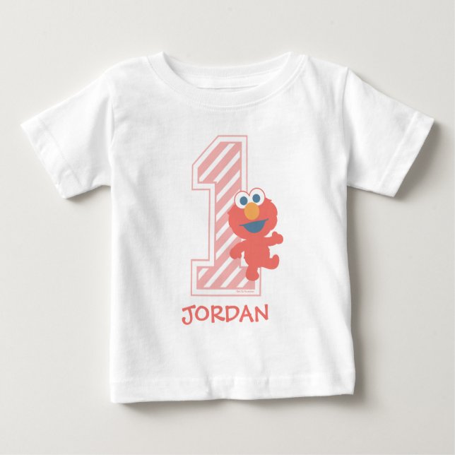 Sesame Street | Elmo - Camiseta do Primeiro Aniver (Frente)