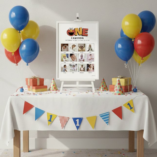 Sesame Street | Elmo First Birthday Poster (Criador carregado)