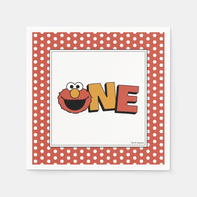 Sesame Street | Elmo - Guardanapos para o Primeiro (Frente)