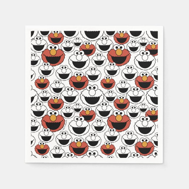 Sesame Street | Elmo - Guardanapos para Primeiro A (Frente)