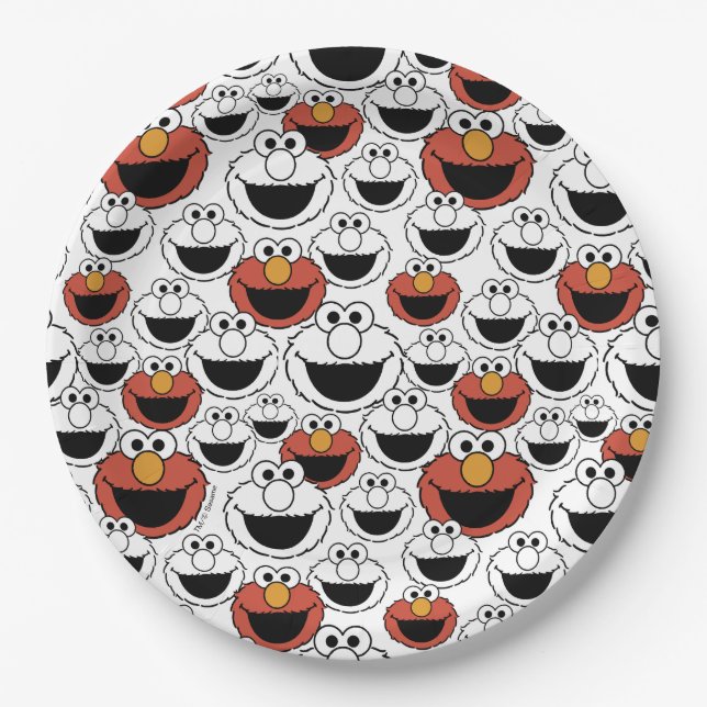 Sesame Street | Elmo - Pratos de Papel para Primei (Frente)