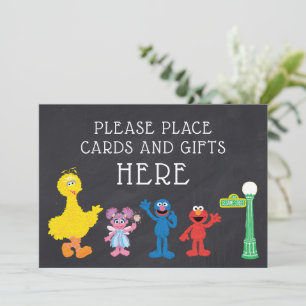 Sesame Street Pals Chalkboard   Cartões e presente