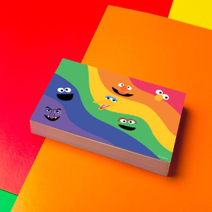 Sesame Street Pals Rainbow Convite de Aniversário