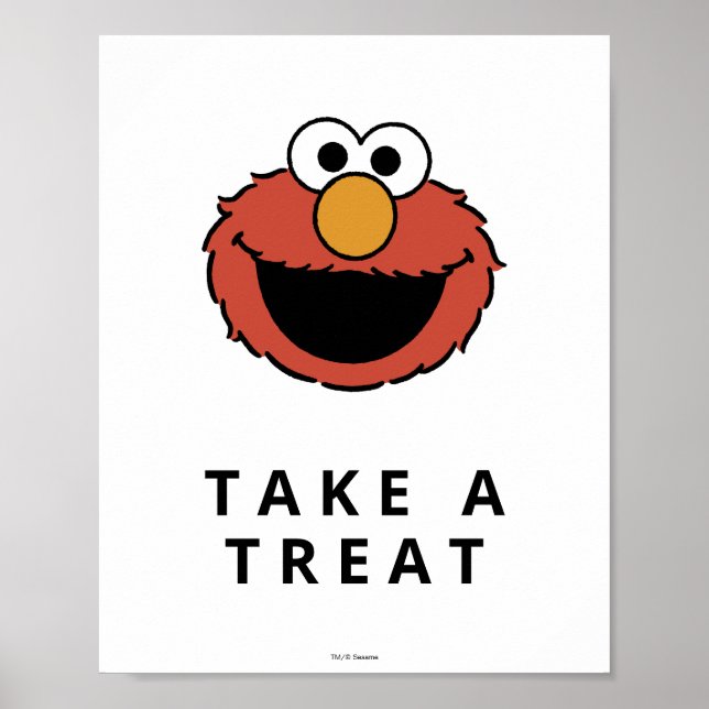 Sésamo | Poster de Aniversário do Elmo (Frente)
