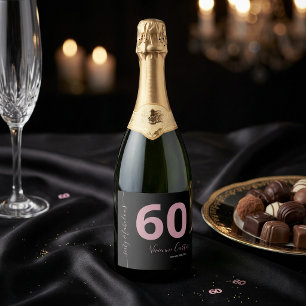 Sessenta e Fabuloso Script Rosa Aniversário de 60