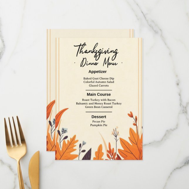 SET THE MOOD FOR FALL WITH OUR DESIGN OF MENU (Frente/Verso In Situ)