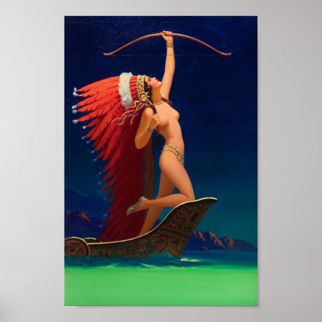 Seta Flaming - Edward Mason Eggleston Poster (Frente)