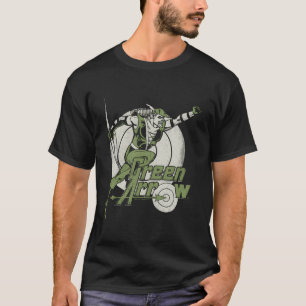 Seta Verde À Direita Na Camisa De Manga Longa Alvo