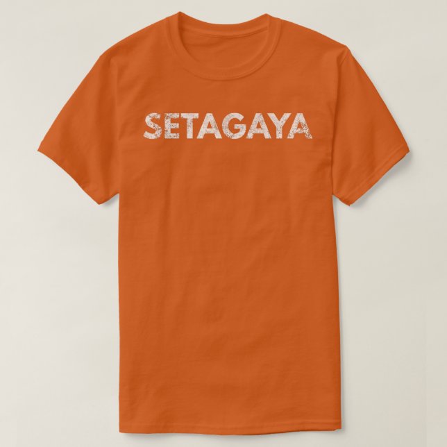 Setagaya Japão Afastou Camisa Gráfica (Frente do Design)