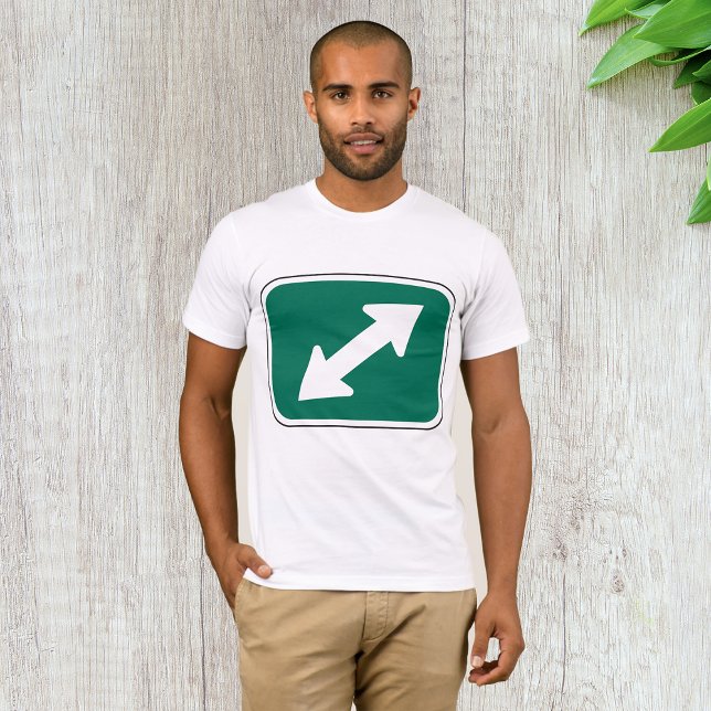 Setas de Direção Dupla Mens T-Shirt (Criador carregado)