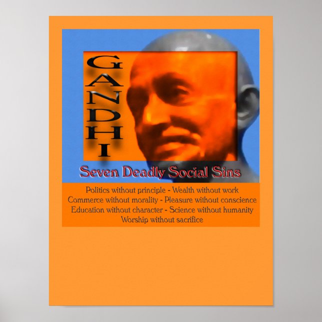 Sete Impressão de Reconhecimento de Sins Sociais M (Frente)