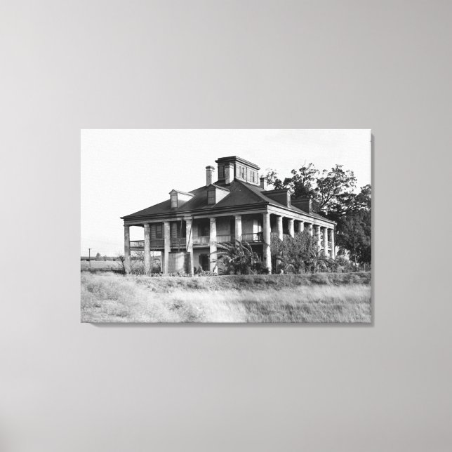 Sete Oaks Plantation, Westwego LA Canvas Print (Frente)