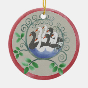 Sete Swans a Enfeites de natal