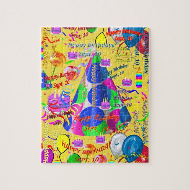 Setembro, 10 de aniversário, Quebra-cabeça de serr (Vertical)