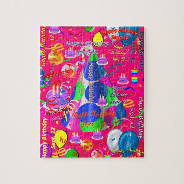 Setembro, 12 de aniversário, Quebra-cabeça de Jigs (Vertical)