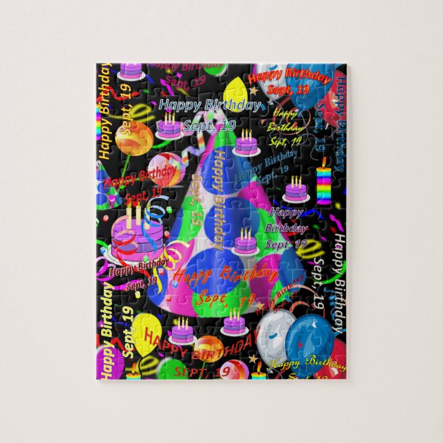 Setembro, 19 Aniversário, Quebra-cabeça (Vertical)