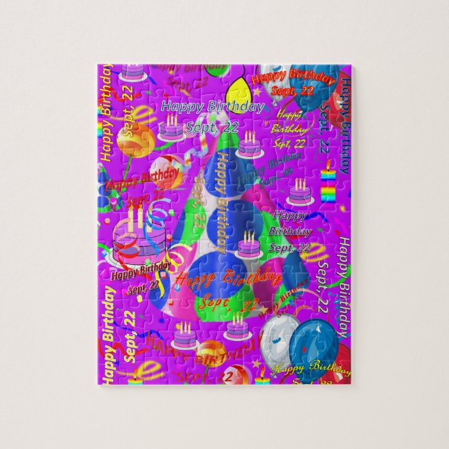 Setembro, 22 de aniversário, Quebra-cabeça de Jigs (Vertical)