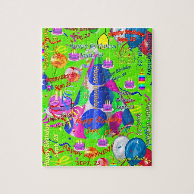 Setembro, 23 de aniversário, Quebra-cabeça de Jigs (Vertical)