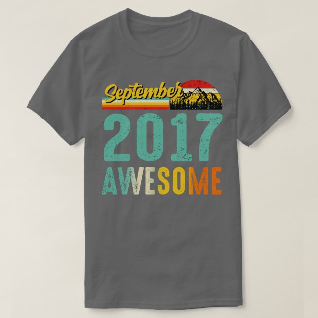 Setembro de 2017 Camisa de Presente de Aniversário (Frente do Design)