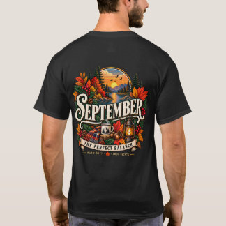 Setembro O Equilíbrio Perfeito Vintage Camiseta de